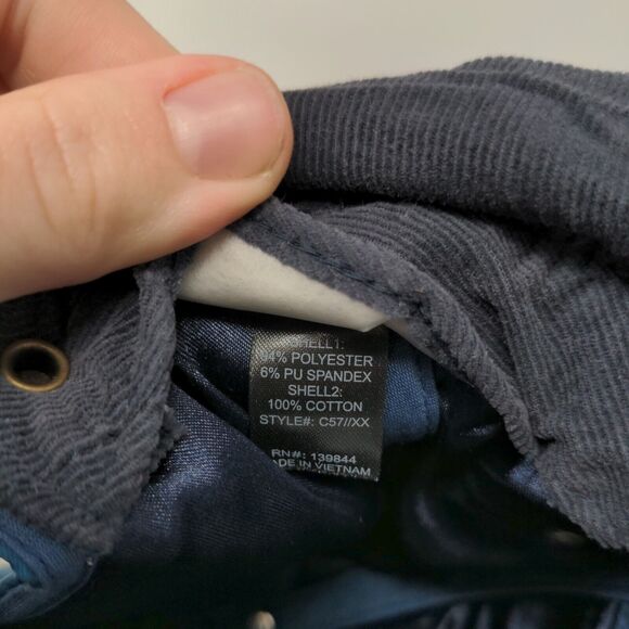 Leisure Time Slideback Hat Blue One Size Chin Strap Ear Flap Quilted - Picture 9 of 9